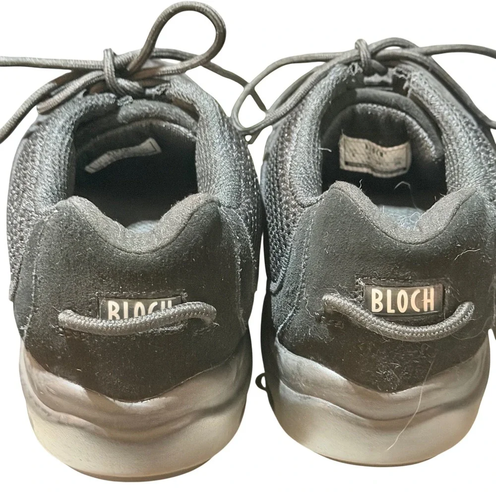 Bloch Dance Sneaker Womens 9 Black Mesh Suede Split Sole Air Cushion Jazz HipHop